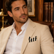 Graphite Axis Silk Pocket Square by Monzoro – view 17