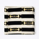 Graphite Axis Silk Pocket Square by Monzoro – view 2