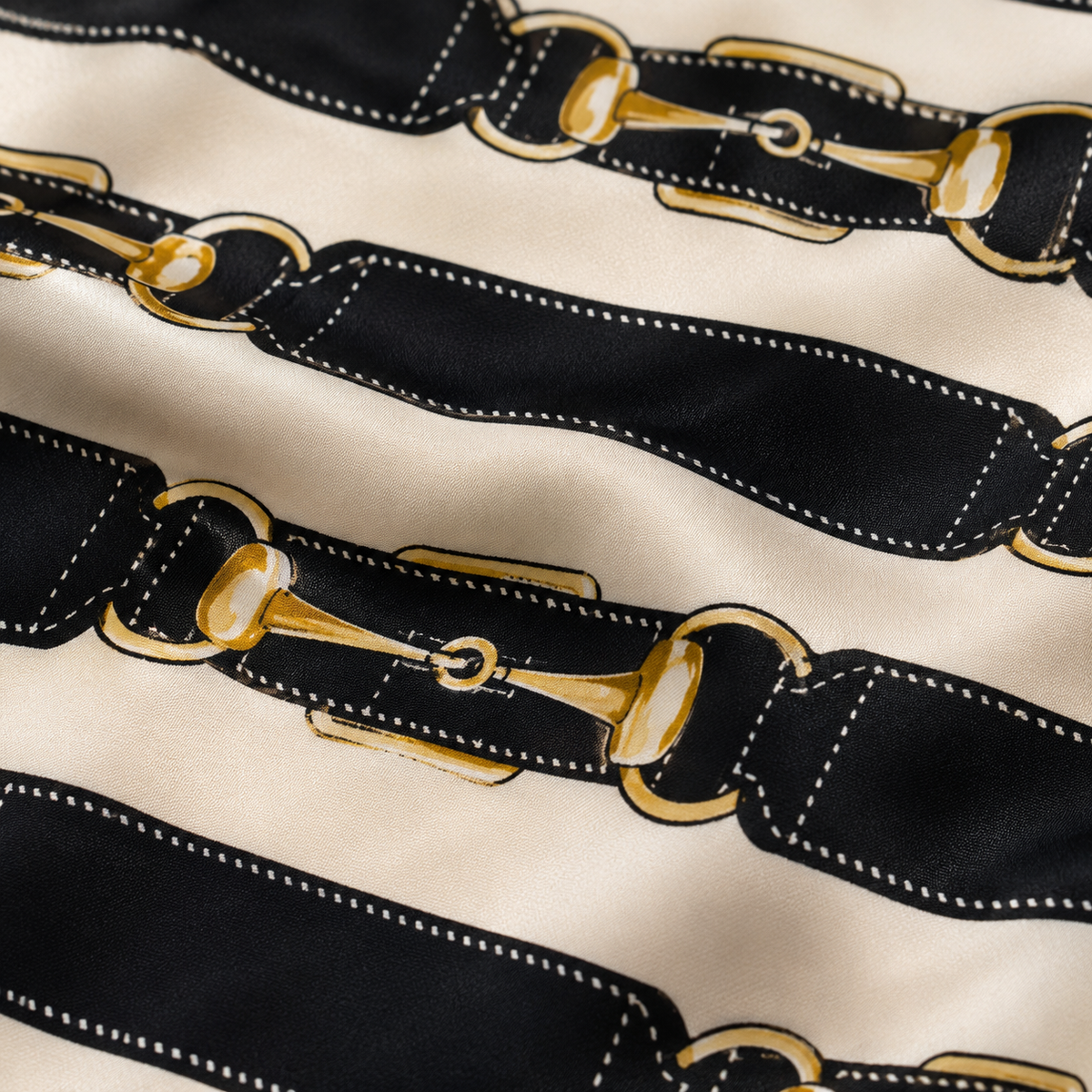 Graphite Axis Silk Scarf by Monzoro – view 13