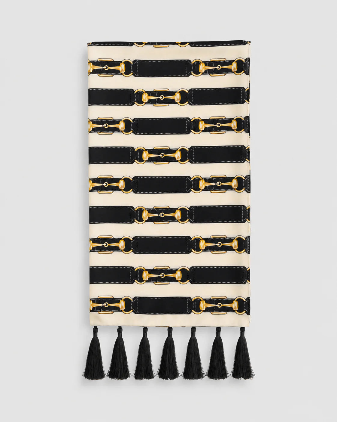 Graphite Axis Silk Scarf by Monzoro – view 18