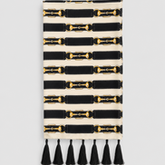 Graphite Axis Silk Scarf by Monzoro – view 3