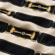 Graphite Axis Silk Scarf by Monzoro – view 5
