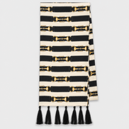Graphite Axis Silk Scarf by Monzoro – view 6