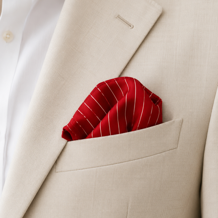 Heritage Lines Silk Pocket Square by Monzoro – view 14