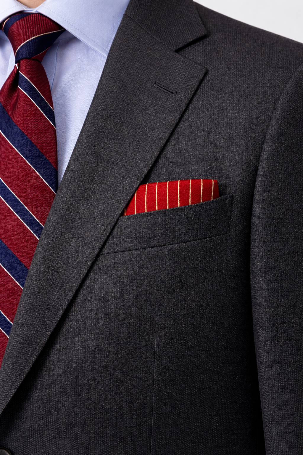 Heritage Lines Silk Pocket Square by Monzoro – view 5