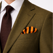 Imperial Stripes Silk Pocket Square by Monzoro – view 6