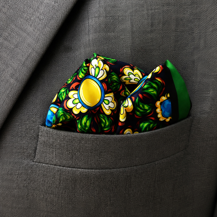 Italian Seamless - Silk Pocket Square by Monzoro – view 10