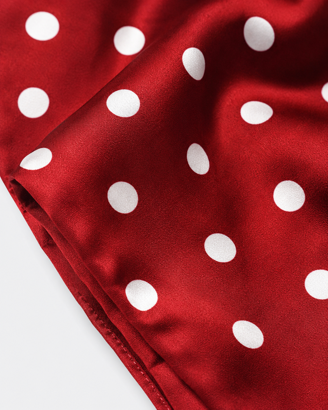 Maroon Dot Polka - Silk Men Scarf by Monzoro – view 11