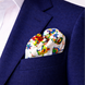Meadow Carnival Silk Pocket Square by Monzoro – view 7
