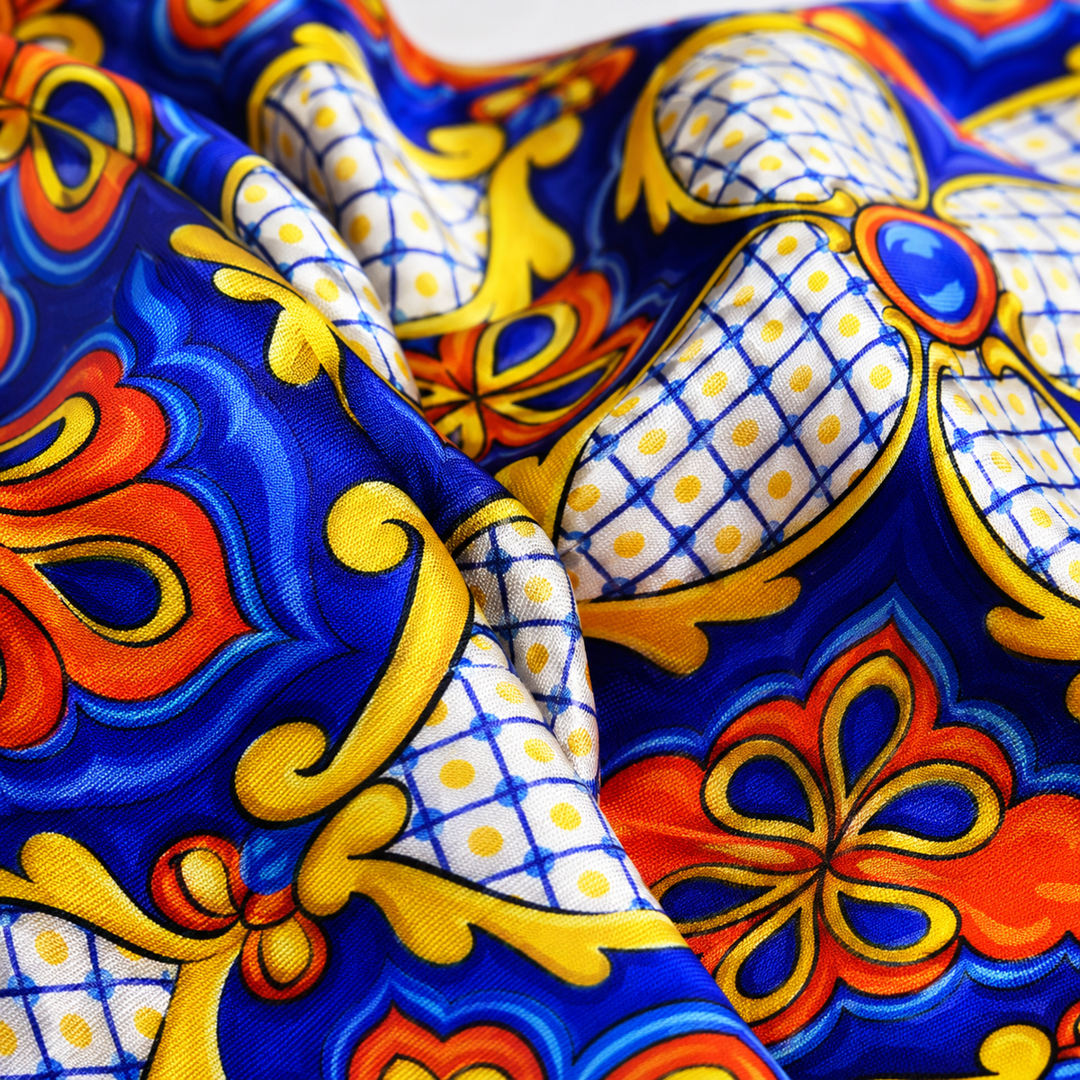 Mexican Talavera - Silk Pocket Square by Monzoro – view 9