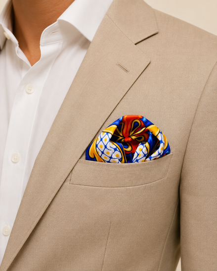 Mexican Talavera - Silk Pocket Square by Monzoro – view 11
