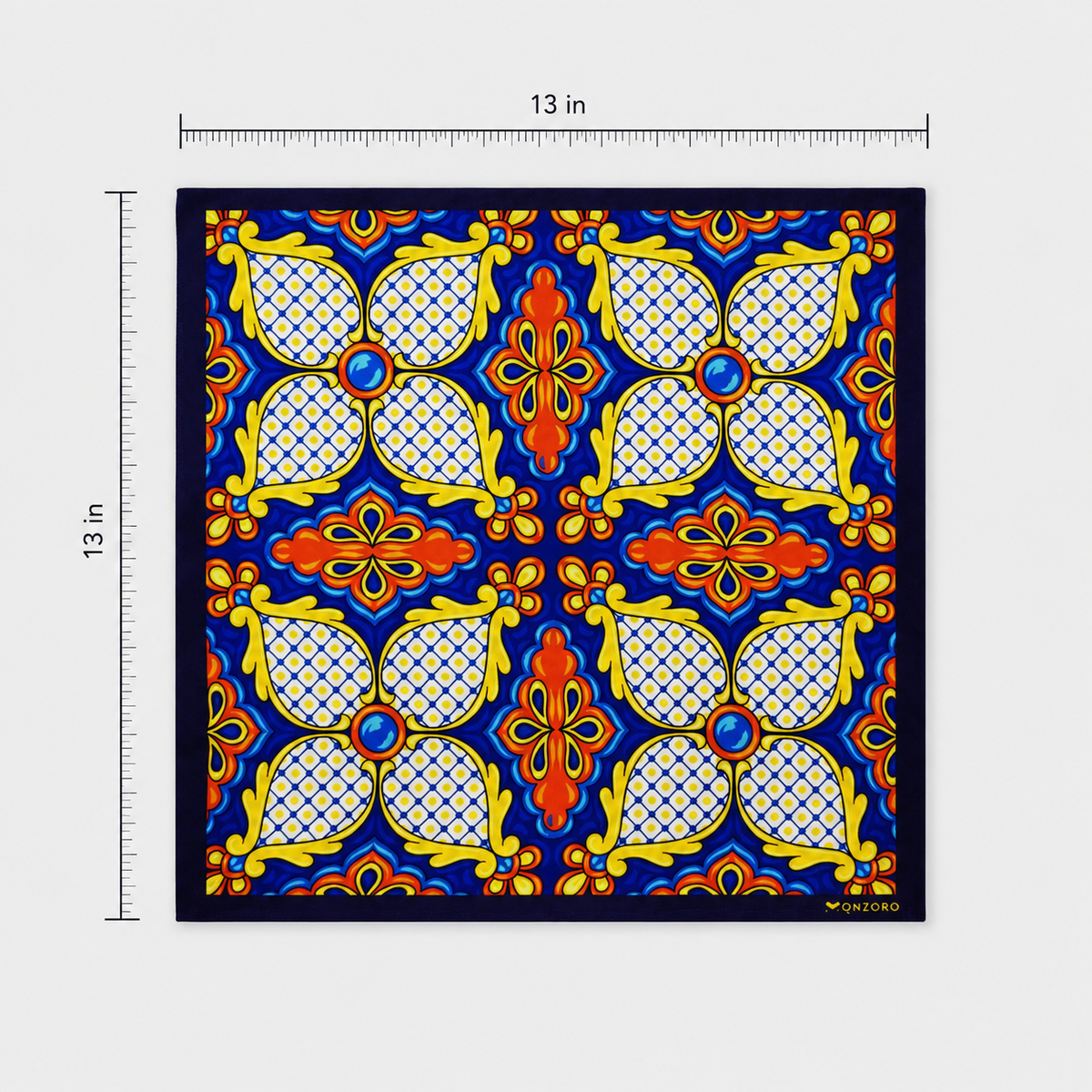 Mexican Talavera - Silk Pocket Square by Monzoro – view 14