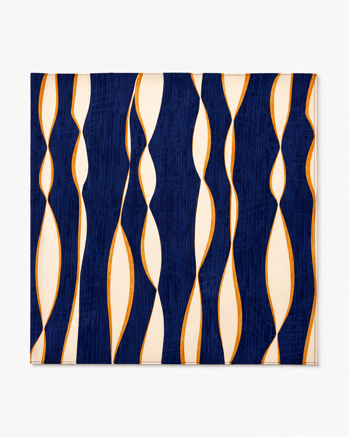 Midnight Current Silk Pocket Square by Monzoro – view 9