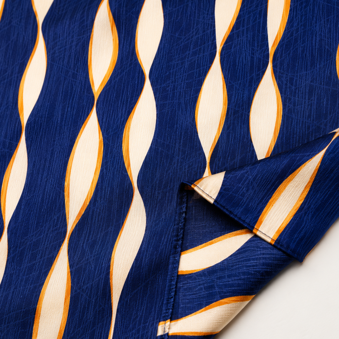 Midnight Current Silk Pocket Square by Monzoro – view 10