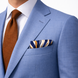 Midnight Current Silk Pocket Square by Monzoro – view 3