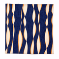Midnight Current Silk Pocket Square by Monzoro