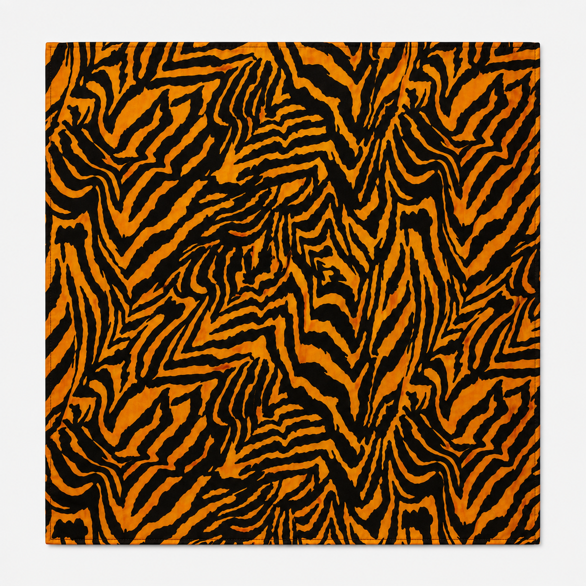 Midnight Roar Silk Pocket Square by Monzoro – view 10