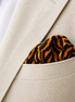 Midnight Roar Silk Pocket Square by Monzoro – view 12