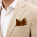 Midnight Roar Silk Pocket Square by Monzoro – view 14
