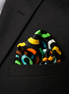 Multi Doodle Art - Silk Pocket Square by Monzoro – view 10