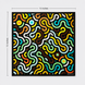 Multi Doodle Art - Silk Pocket Square by Monzoro – view 11