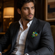 Multi Doodle Art - Silk Pocket Square by Monzoro – view 14