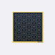 Navy and Gold Rugs Silk Pocket Square by Monzoro – view 4