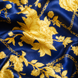 Navy Blue Floral Silk Pocket Square by Monzoro – view 15