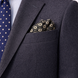 Noir Mosaic Silk Pocket Square by Monzoro – view 10