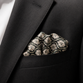 Noir Mosaic Silk Pocket Square by Monzoro – view 16
