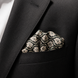 Noir Mosaic Silk Pocket Square by Monzoro – view 16