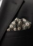 Noir Mosaic Silk Pocket Square by Monzoro – view 16