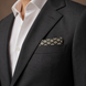 Noir Mosaic Silk Pocket Square by Monzoro – view 17