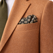 Noir Mosaic Silk Pocket Square by Monzoro – view 4
