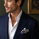 Ocean Leaf Silk Pocket Square by Monzoro – view 13