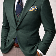 Ocean Leaf Silk Pocket Square by Monzoro – view 4