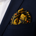 Opulent Baroque Pattern Silk Pocket Square by Monzoro – view 15
