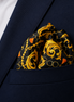 Opulent Baroque Pattern Silk Pocket Square by Monzoro – view 15