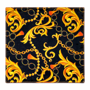 Opulent Baroque Pattern Silk Pocket Square by Monzoro