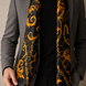Opulent Baroque Pattern Silk Scarf by Monzoro – view 19