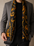 Opulent Baroque Pattern Silk Scarf by Monzoro – view 19