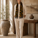 Opulent Baroque Pattern Silk Scarf by Monzoro – view 2