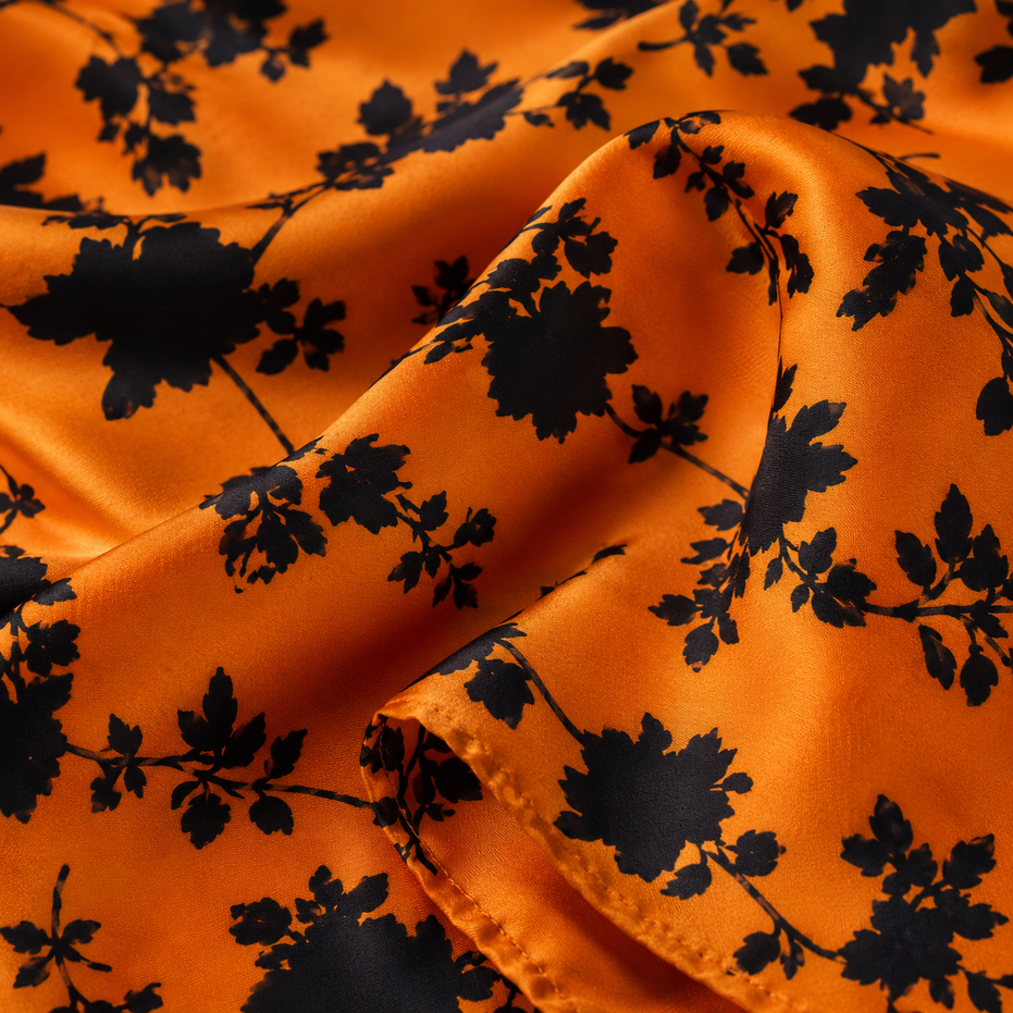 Orange Silhouette Pocket Square by Monzoro – view 9