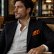 Orange Silhouette Pocket Square by Monzoro – view 13