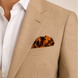 Orange Silhouette Pocket Square by Monzoro – view 5