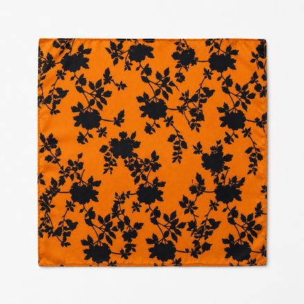 Orange Silhouette Pocket Square by Monzoro