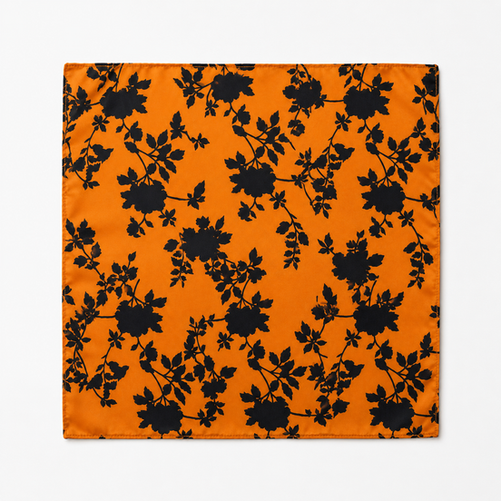 Orange Silhouette Pocket Square by Monzoro