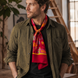 Paisley Shape - Silk Men Scarf by Monzoro – view 12