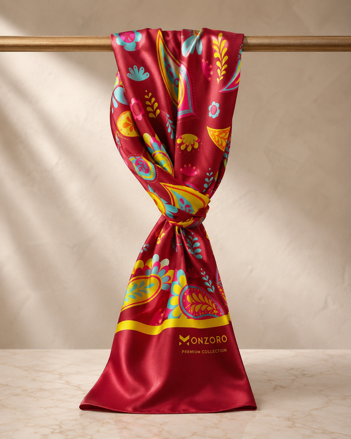 Paisley Shape - Silk Men Scarf by Monzoro – view 16