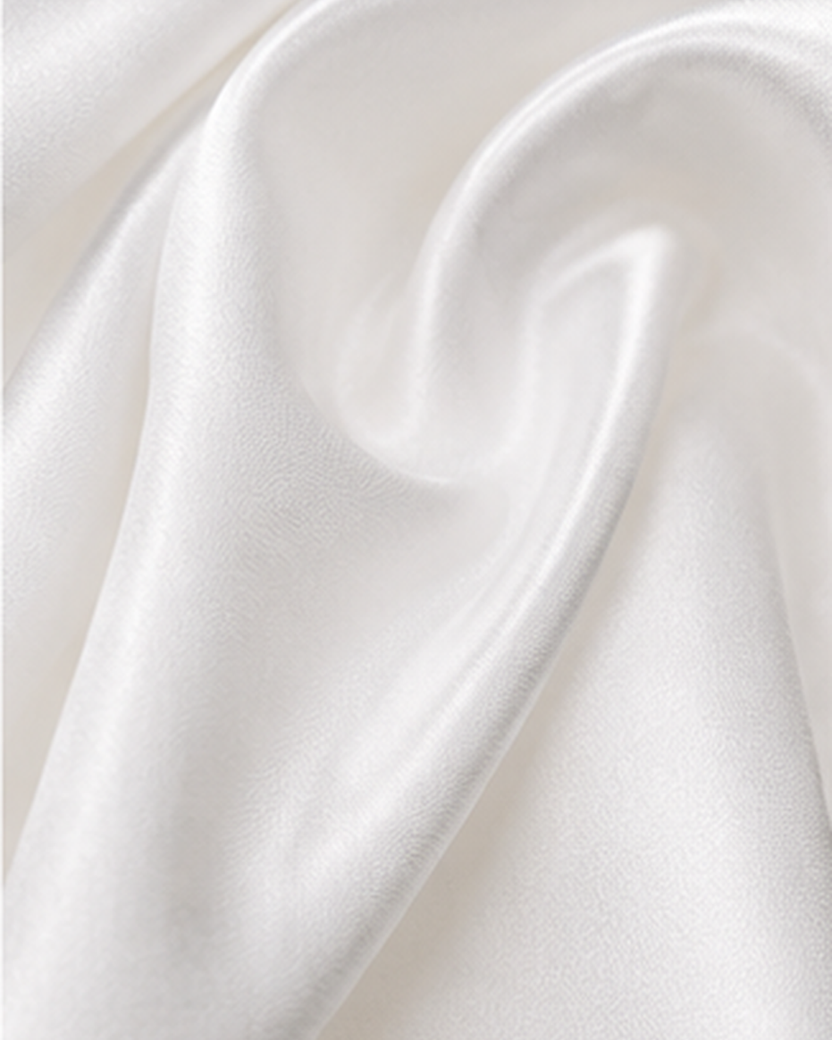 Pearl White Paradigm Silk Pocket Square by Monzoro – view 7
